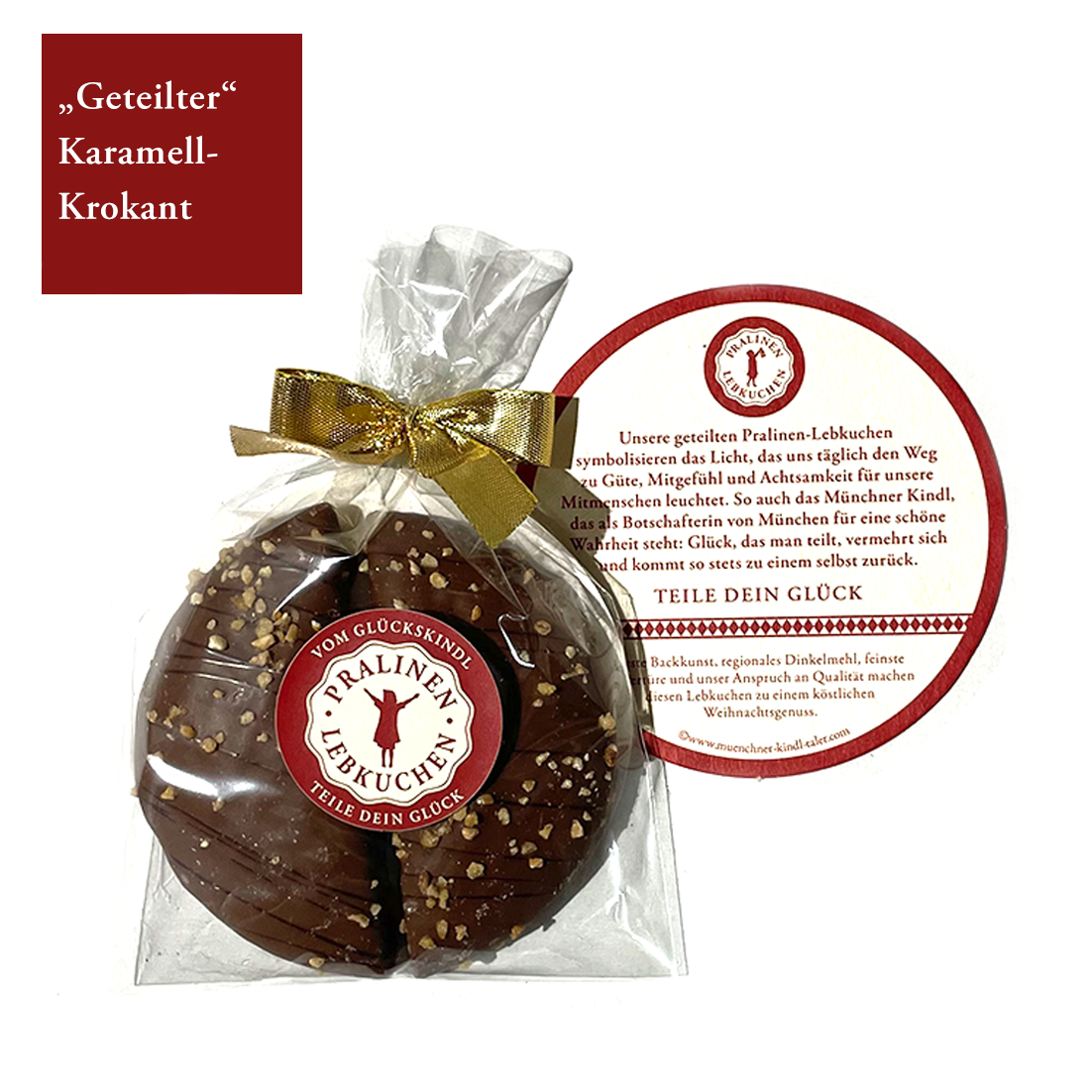 Geteilter Karamell-Krokant