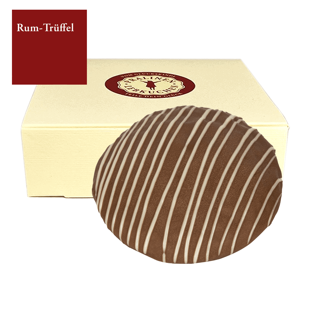 Rum-Trüffel in schöner Geschenkschachtel