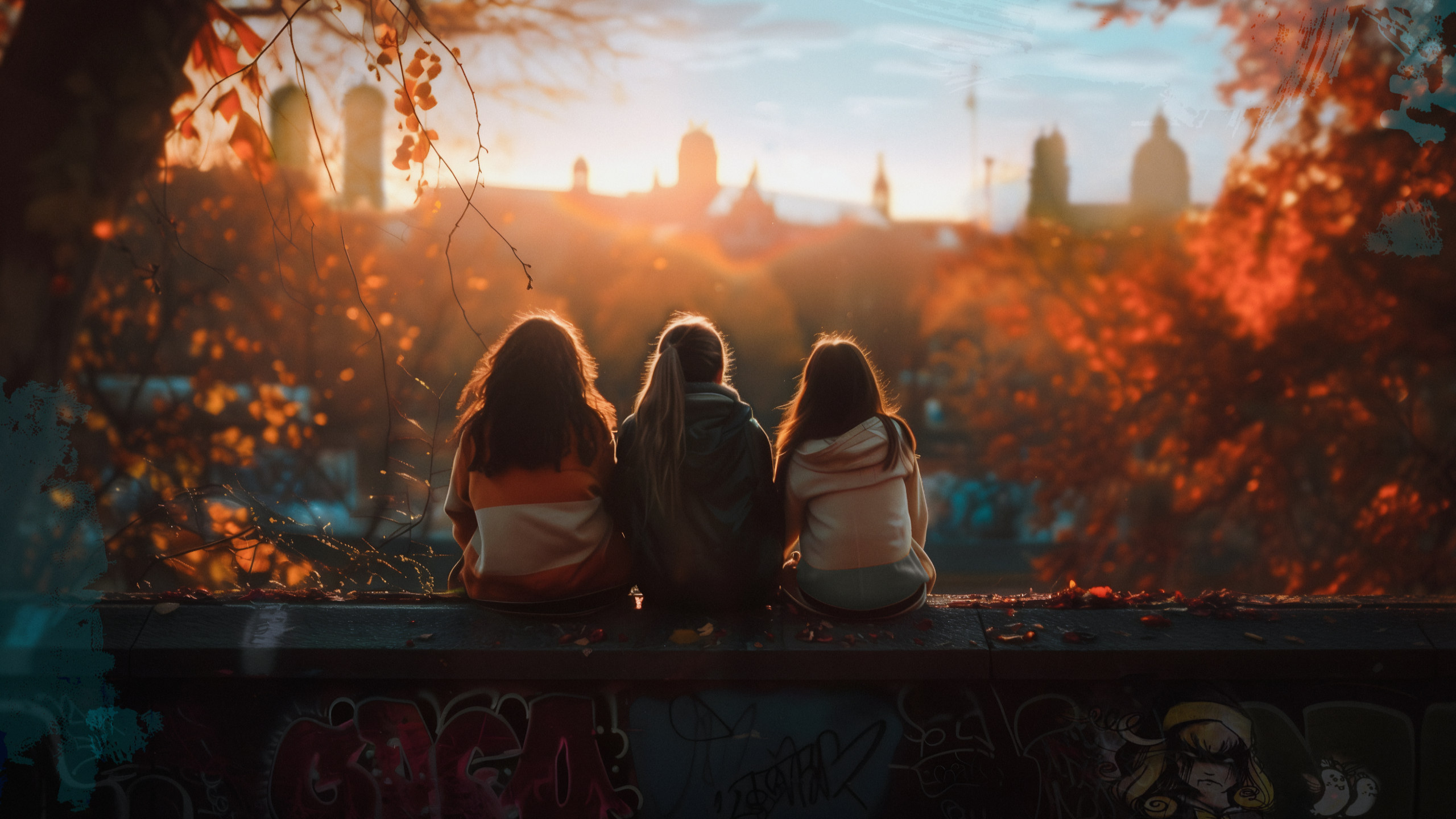 Herbst in München – Goldene Blätter und Stadtkulisse