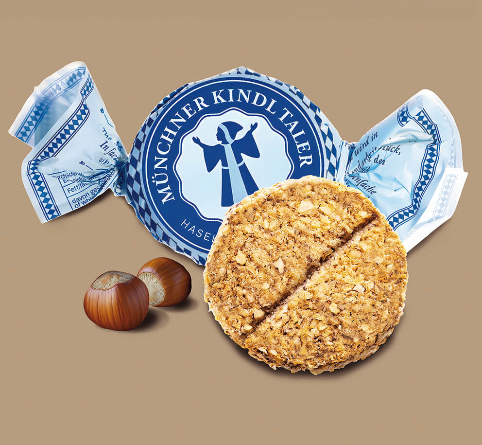 Kindl-Taler verpackt und unverpackt